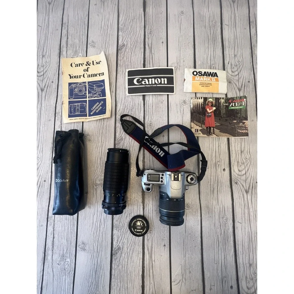 Canon Rebel 2000 EOS Camera  28-80mm & 80-205mm Les Included With Manuals